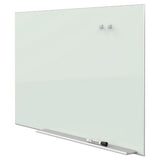 Element Framed Magnetic Glass Dry-erase Boards, 74" X 42", Aluminum Frame