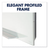 Element Framed Magnetic Glass Dry-erase Boards, 74" X 42", Aluminum Frame