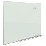 Element Framed Magnetic Glass Dry-erase Boards, 74" X 42", Aluminum Frame