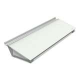 Glass Dry Erase Desktop Computer Pad, 18 X 6, White