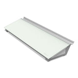 Glass Dry Erase Desktop Computer Pad, 18 X 6, White