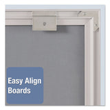 Matrix Magnetic Boards, Painted Steel, 16 X 16, White, Aluminum Frame