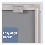 Matrix Magnetic Boards, Painted Steel, 48 X 31, White, Aluminum Frame