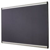 Prestige Plus Magnetic Fabric Bulletin Board, 36 X 24, Aluminum Frame