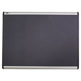 Prestige Plus Magnetic Fabric Bulletin Board, 36 X 24, Aluminum Frame