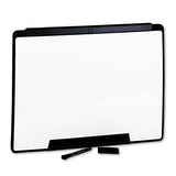 Motion Portable Dry Erase Board, 24 X 18, White, Black Frame