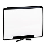 Motion Portable Dry Erase Board, 36 X 24, White, Black Frame