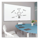 Fusion Nano-clean Magnetic Whiteboard, 48 X 36, Silver Frame