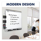 Prestige 2 Duramax Magnetic Porcelain Whiteboard, 72 X 48, Mahogany Frame