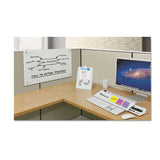 Infinity Magnetic Glass Dry Erase Cubicle Board, 18 X 30, White