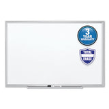 Classic Series Total Erase Dry Erase Board, 24 X 18, White Surface, Black Frame