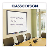 Classic Series Total Erase Dry Erase Board, 24 X 18, White Surface, Black Frame