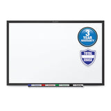 Classic Series Total Erase Dry Erase Board, 24 X 18, White Surface, Black Frame