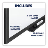 Classic Series Total Erase Dry Erase Board, 60 X 36, White Surface, Black Frame