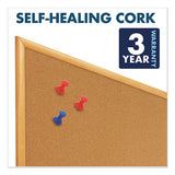 Bulletin-dry-erase Board, Melamine-cork, 36 X 24, White-brown, Oak Finish Frame
