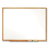 Classic Series Total Erase Dry Erase Board, 72 X 48, Oak Finish Frame