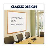 Classic Series Total Erase Dry Erase Board, 96 X 48, Oak Finish Frame