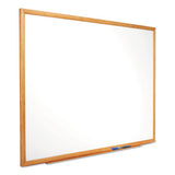 Classic Series Total Erase Dry Erase Board, 96 X 48, Oak Finish Frame