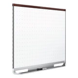 Prestige 2 Total Erase Whiteboard, 72 X 48, Mahogany Color Frame