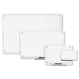 Iq Total Erase Board, 11 X 7, White, Clear Frame