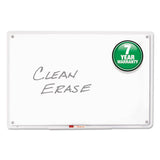 Iq Total Erase Board, 36 X 23, White, Clear Frame