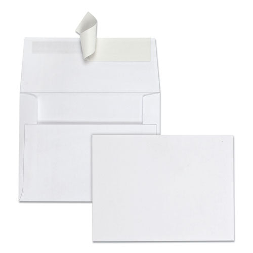 Greeting Card-invitation Envelope, A-2, Square Flap, Redi-strip Closure, 4.38 X 5.75, White, 100-box
