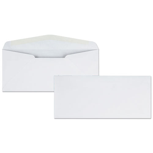 Business Envelope, #10, Commercial Flap, Gummed Closure, 4.13 X 9.5, White, 500-box