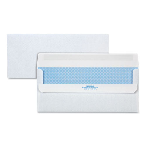 Redi-seal Envelope, #10, Commercial Flap, Redi-seal Closure, 4.13 X 9.5, White, 500-box