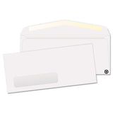 Window Envelope, #10, Commercial Flap, Gummed Closure, 4.13 X 9.5, White, 500-box
