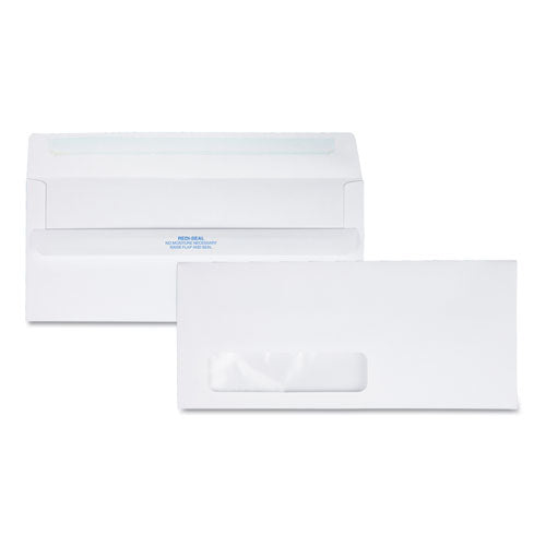 Redi-seal Envelope, #10, Commercial Flap, Redi-seal Closure, 4.13 X 9.5, White, 500-box