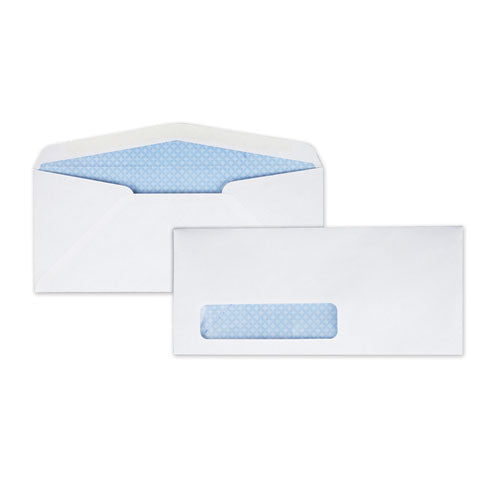 Window Envelope, #10, Bankers Flap, Gummed Closure, 4.13 X 9.5, White, 500-box