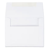 Greeting Card-invitation Envelope, A-2, Square Flap, Gummed Closure, 4.38 X 5.75, White, 100-box