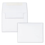 Greeting Card-invitation Envelope, A-2, Square Flap, Gummed Closure, 4.38 X 5.75, White, 500-box