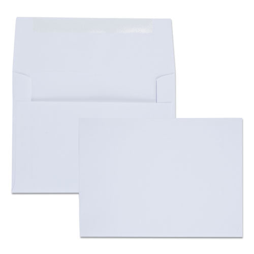 Greeting Card-invitation Envelope, A-6, Square Flap, Gummed Closure, 4.75 X 6.5, White, 100-box