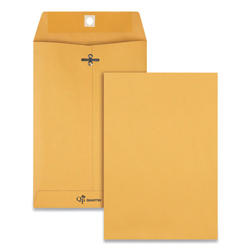 Clasp Envelope, #1 3-4, Square Flap, Clasp-gummed Closure, 6.5 X 9.5, Brown Kraft, 100-box