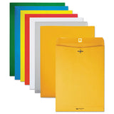 Clasp Envelope, #10 1-2, Sq Flap, Clasp-gummed Closure, 9 X 12, Brown Kraft, 100-box