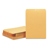 Clasp Envelope, #15 1-2, Square Flap, Clasp-gummed Closure, 12 X 15.5, Brown Kraft, 100-box