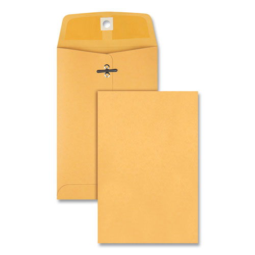Clasp Envelope, #35, Squar Flap, Clasp-gummed Closure, 5 X 7.5, Brown Kraft, 100-box