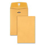 Clasp Envelope, #35, Squar Flap, Clasp-gummed Closure, 5 X 7.5, Brown Kraft, 100-box