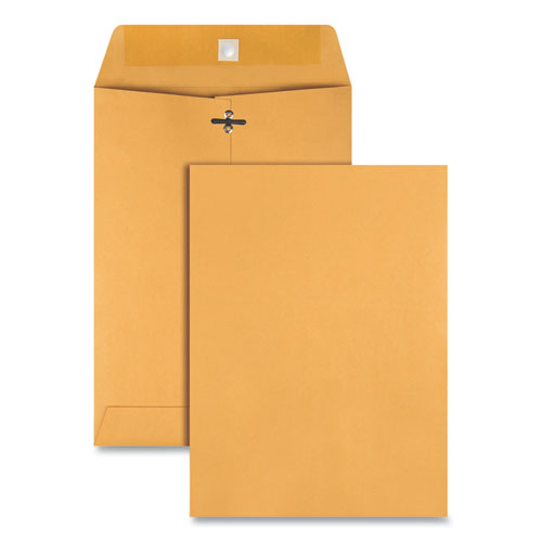 Clasp Envelope, #75, Square Flap, Clasp-gummed Closure, 7.5 X 10.5, Brown Kraft, 100-box