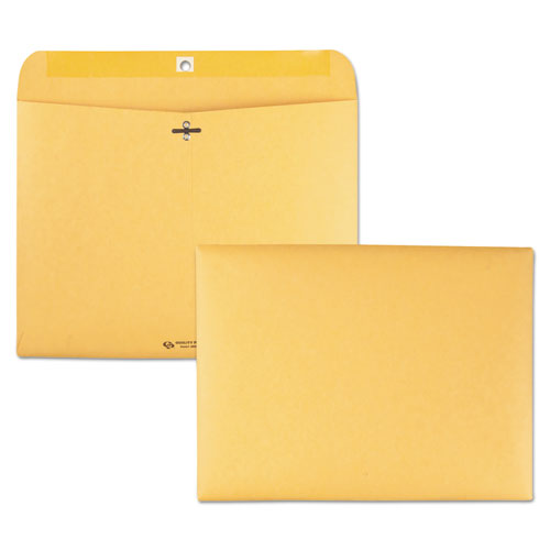 Redi-file Clasp Envelope, #90, Cheese Blade Flap, Clasp-gummed Closure, 9 X 12, Brown Kraft, 100-box