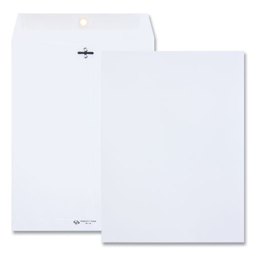 Clasp Envelope, #90, Square Flap, Clasp-gummed Closure, 9 X 12, White, 100-box