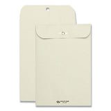 Clasp Envelope, #63, Square Flap, Clasp-gummed Closure, 6.5 X 9.5, Executive Gray, 100-box