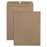 Brown Kraft Clasp Envelope, #90, Square Flap, Clasp-gummed Closure, 9 X 12, Brown Kraft, 100-box