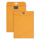 Postage Saving Clearclasp Kraft Envelope, #55, Cheese Blade Flap, Clearclasp Closure, 6 X 9, Brown Kraft, 100-box