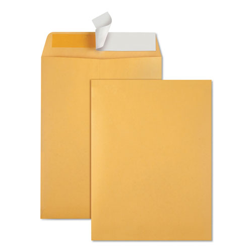 Redi-strip Catalog Envelope, #10 1-2, Cheese Blade Flap, Redi-strip Closure, 9 X 12, Brown Kraft, 100-box