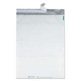 Redi-strip Poly Mailer, #6, Square Flap, Redi-strip Closure, 14 X 19, White, 100-pack
