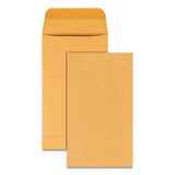 Kraft Coin And Small Parts Envelope, #5 1-2, Square Flap, Gummed Closure, 3.13 X 5.5, Brown Kraft, 500-box
