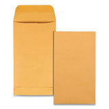 Kraft Coin And Small Parts Envelope, #5 1-2, Square Flap, Gummed Closure, 3.13 X 5.5, Brown Kraft, 500-box
