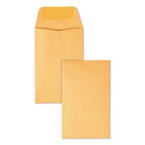Kraft Coin And Small Parts Envelope, #7, Square Flap, Gummed Closure, 3.5 X 6.5, Brown Kraft, 500-box